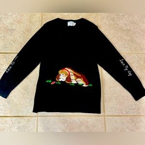 Vintage Basset Hound sweater